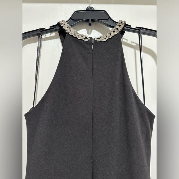 NIGHTWAY Elegant Evening Gown W/Rhinestone Halter Neckline - Picture 7 of 7